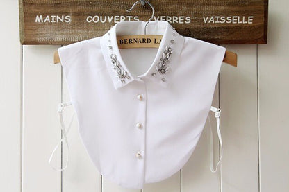 Vintage White Detachable Collar Zendrop