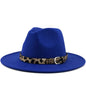 Fedora with Leopard Print Belt - DunbiBeauty, LLC