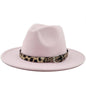 Fedora with Leopard Print Belt - DunbiBeauty, LLC