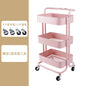 Movable wheeled kitchen storage rack trolley living room storage floor-to-floor beauty salon trolley supplies storage rack Larnt