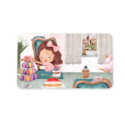 Mask Storage Box｜Plastic - Tea Party, Happy, Cute, Cake, Macarons, Cupcake, Tea, Snacks, Party, Bow, Parfait, Dessert (Designed by Dunbi)