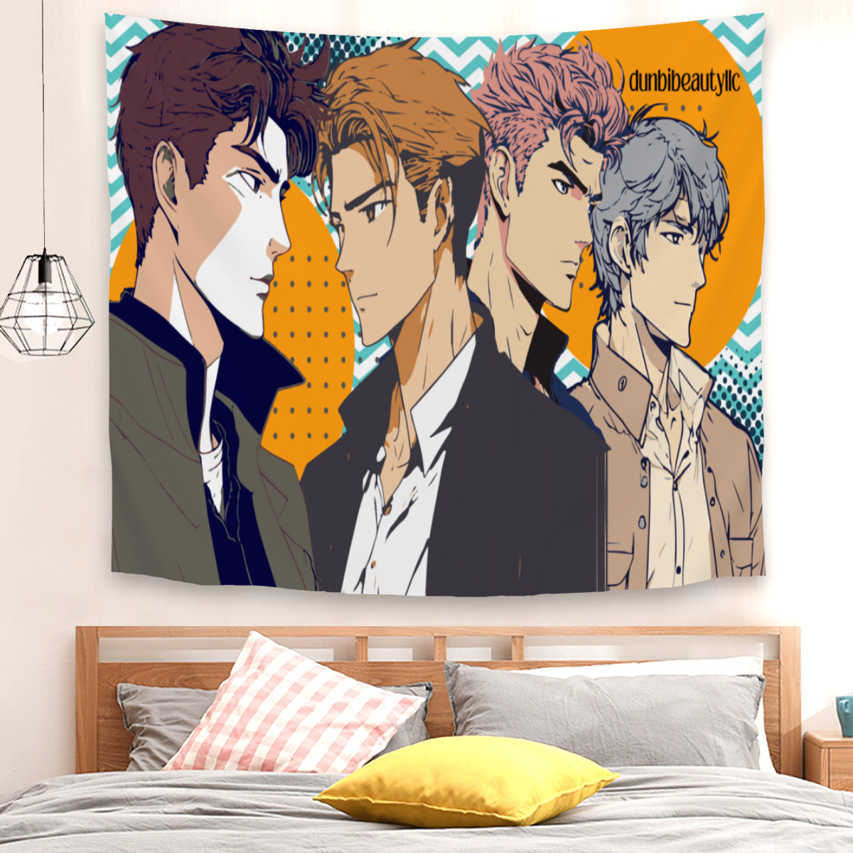 Tapestry(29×37inch) | Polyester - Anime, Nostalgia, Guy Crush, Boys, Emotions, Friendship, Handsome (Designed by Dunbi)