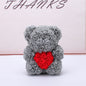 Valentine's Day Gift Rose Bear Eternal Flower Rose Teddy Bear PE Foam Bear 25cm Valentines Day