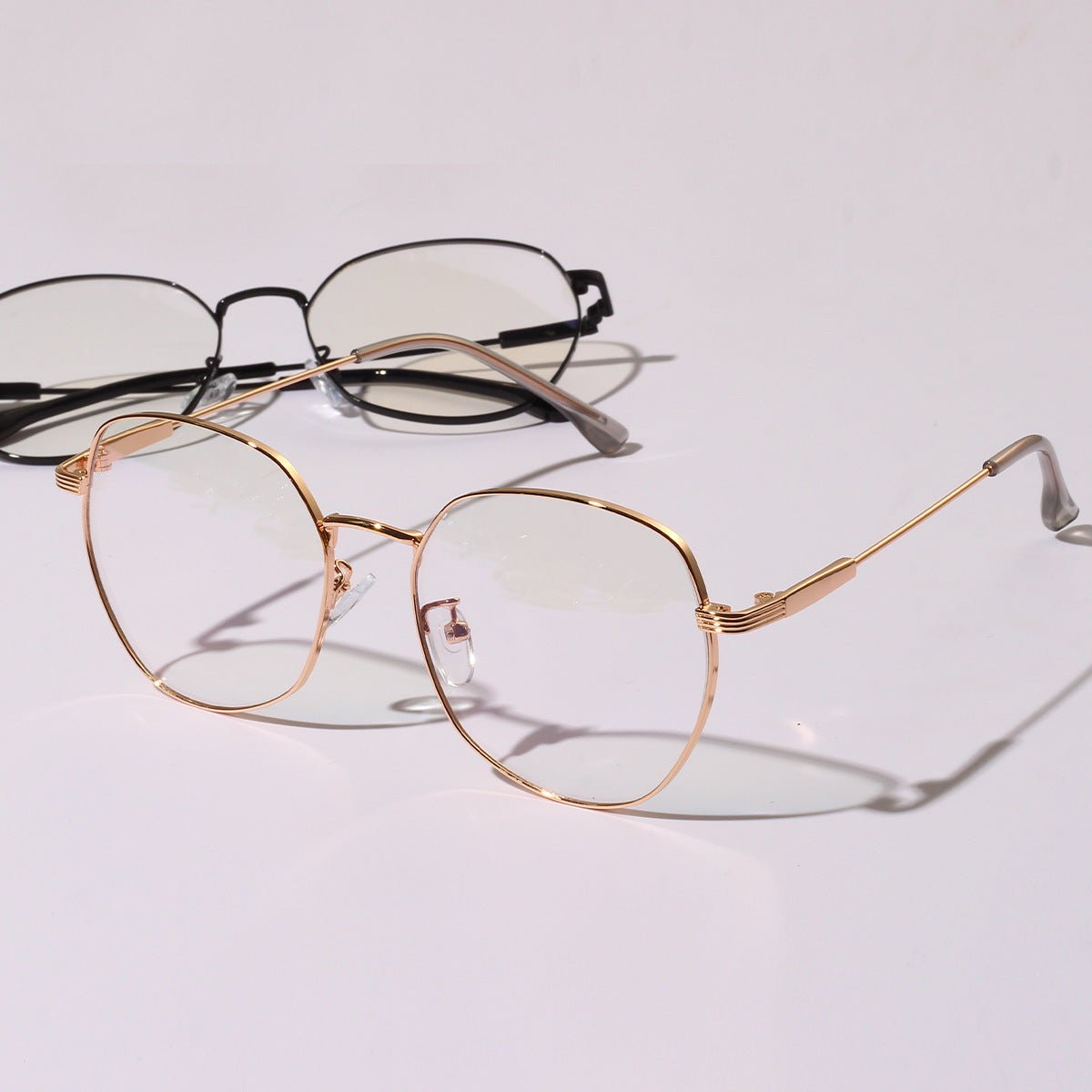 Fine Gold Frame Glasses - DunbiBeauty, LLC