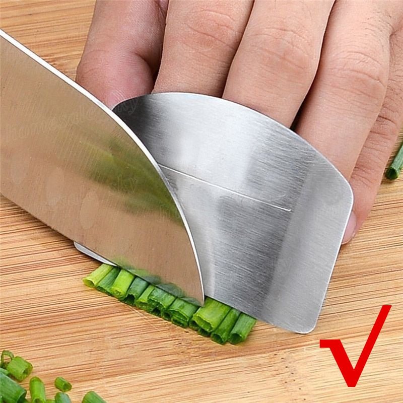 Finger Guard Finger Protectors Stainless Steel Finger Hand Cut Protect Knife Safe Use Creative Kitchen Products Gadgets Tools - DunbiBeauty, LLC