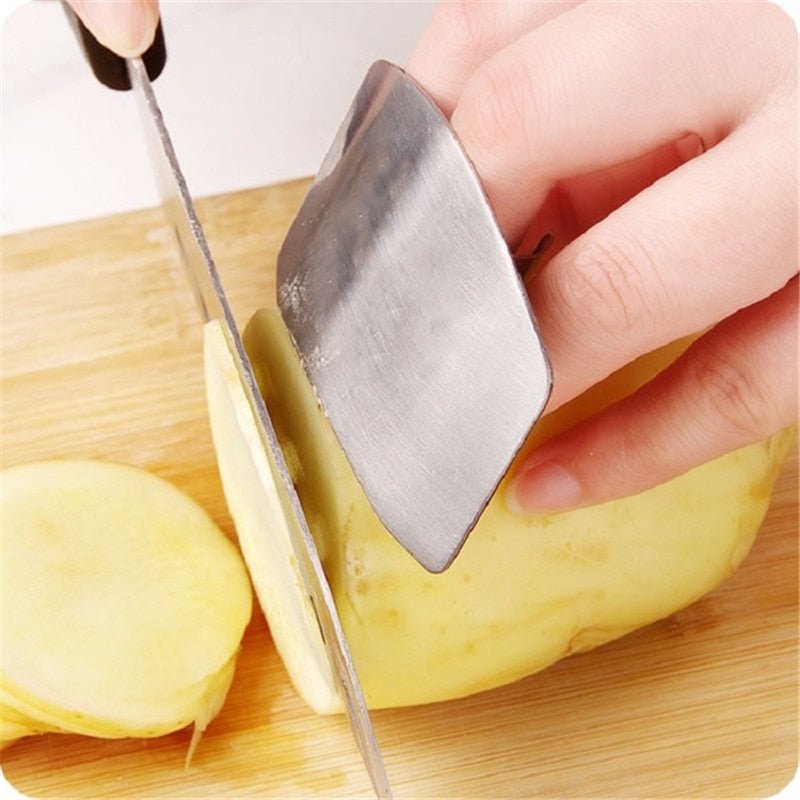 Finger Guard Finger Protectors Stainless Steel Finger Hand Cut Protect Knife Safe Use Creative Kitchen Products Gadgets Tools - DunbiBeauty, LLC