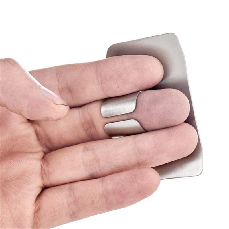 Finger Guard Finger Protectors Stainless Steel Finger Hand Cut Protect Knife Safe Use Creative Kitchen Products Gadgets Tools - DunbiBeauty, LLC