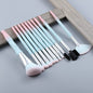 FLD 13/5 pcs Blue Makeup Brushes Set Face Eye Lip Eyeshadow Eyebrow Comb Eyelash Spoolies Foundation Powder Brush Tools Cosmetic - DunbiBeauty, LLC