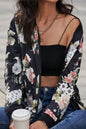 Floral Print Zip Up Bomber Jacket - DunbiBeauty, LLC