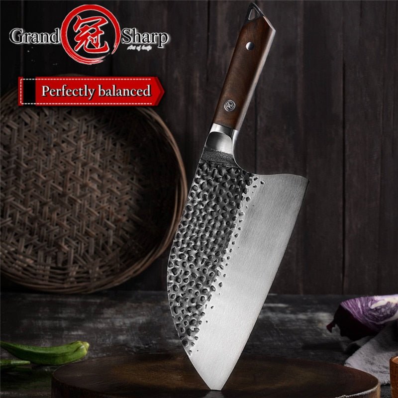 Forged 5cr15mov Steel Kitchen Knife Cleaver Knife Professional Butcher Knife Chef Knife Chopping Knives - DunbiBeauty, LLC