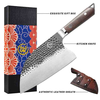 Forged 5cr15mov Steel Kitchen Knife Cleaver Knife Professional Butcher Knife Chef Knife Chopping Knives - DunbiBeauty, LLC