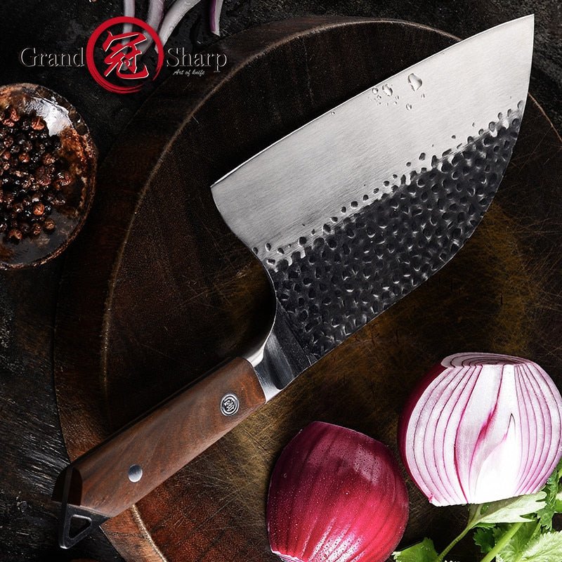 Forged 5cr15mov Steel Kitchen Knife Cleaver Knife Professional Butcher Knife Chef Knife Chopping Knives - DunbiBeauty, LLC