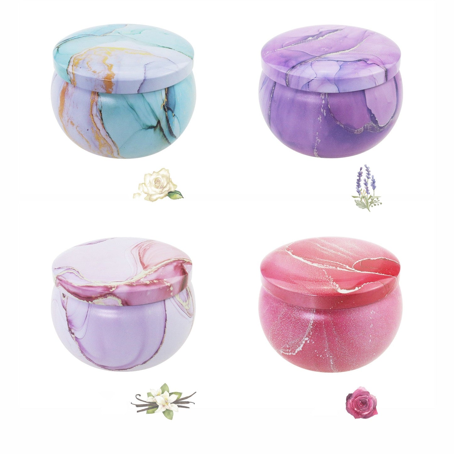 Fragrant Dried Flower Scented Candles Home Sprinkling Birthday Candles With Souvenirs - DunbiBeauty, LLC