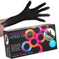 Framar Powder Free Nitrile Gloves – 12 INCH Black Gloves Disposable Latex Free, Non Latex Gloves, Nitrile Gloves Medium, Latex Free Gloves Medium, Guantes Desechables, Medium Nitrile Gloves - DunbiBeauty, LLC