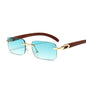 Frameless Wood Grain Eyeglasses - DunbiBeauty, LLC