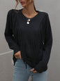 Fringe Detail Ribbed Trim Sweater - DunbiBeauty, LLC