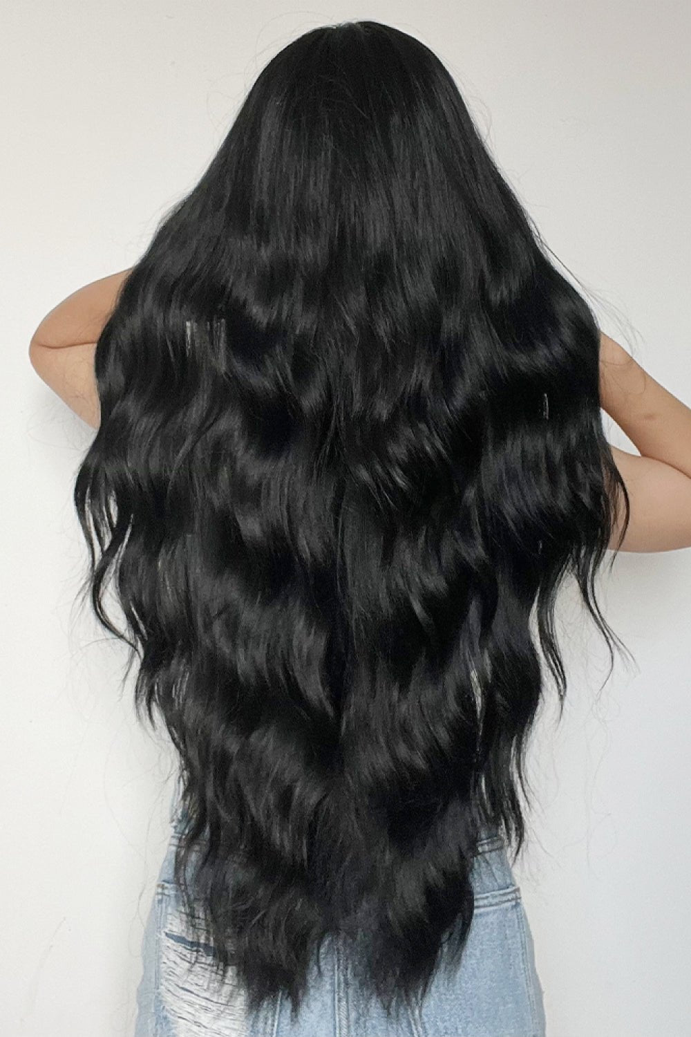 Full Machine Long Wave Synthetic Wigs 28'' - DunbiBeauty, LLC