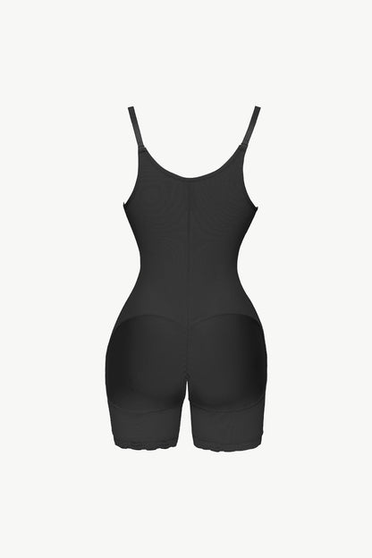 Full Size Side Zipper Under-Bust Shaping Bodysuit - DunbiBeauty, LLC