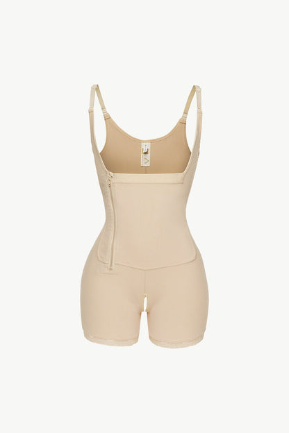 Full Size Side Zipper Under-Bust Shaping Bodysuit - DunbiBeauty, LLC