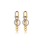 Geometric Chain Design Dangle Earrings - DunbiBeauty, LLC