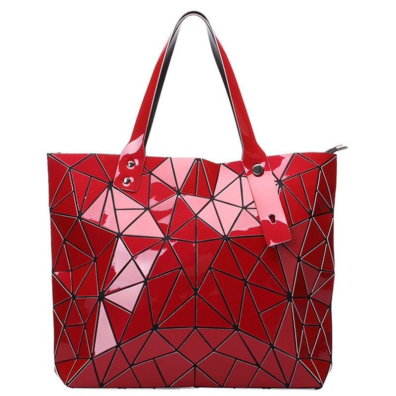 Geometric Hologram Tote Bag - DunbiBeauty, LLC