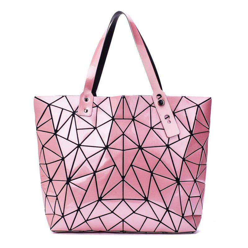 Geometric Hologram Tote Bag - DunbiBeauty, LLC