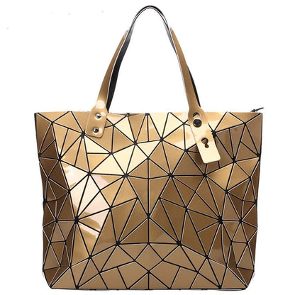 Geometric Hologram Tote Bag - DunbiBeauty, LLC