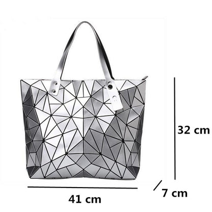 Geometric Hologram Tote Bag - DunbiBeauty, LLC