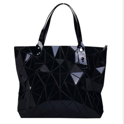 Geometric Hologram Tote Bag - DunbiBeauty, LLC