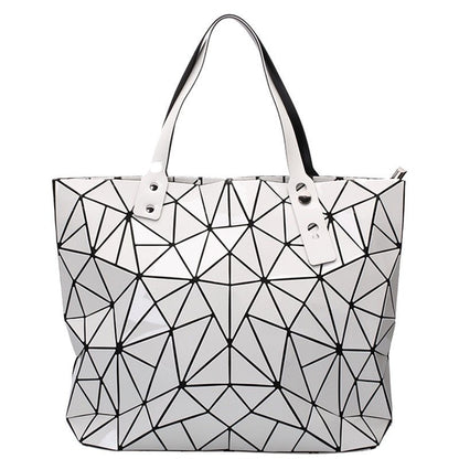 Geometric Hologram Tote Bag - DunbiBeauty, LLC