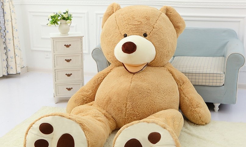 Giant Teddy Bear Plush Toy Huge Soft Toys Leather Shell - DunbiBeauty, LLC