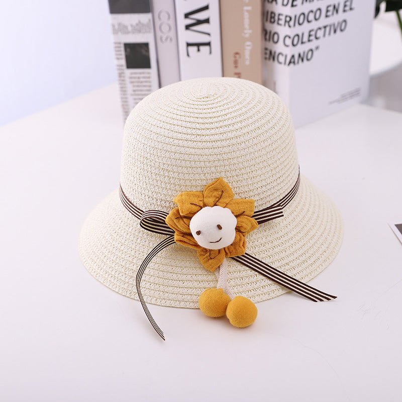 Girl's Happy Sunshine Sun Hat and Matching Shoulder Bag (Sold Separately) - DunbiBeauty, LLC