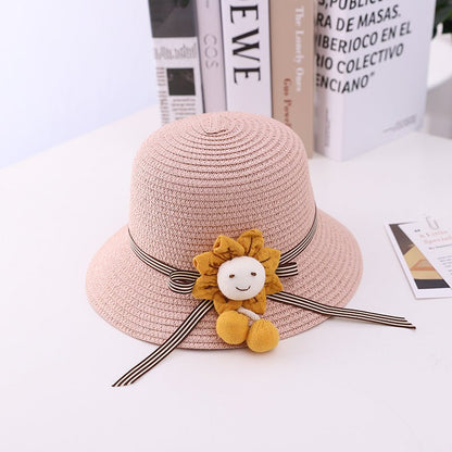 Girl's Happy Sunshine Sun Hat and Matching Shoulder Bag (Sold Separately) - DunbiBeauty, LLC