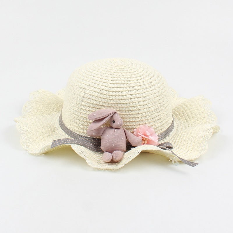 Girl's Rabbit Sun Hat and Matching Shoulder Bag (Sold Separately) - DunbiBeauty, LLC