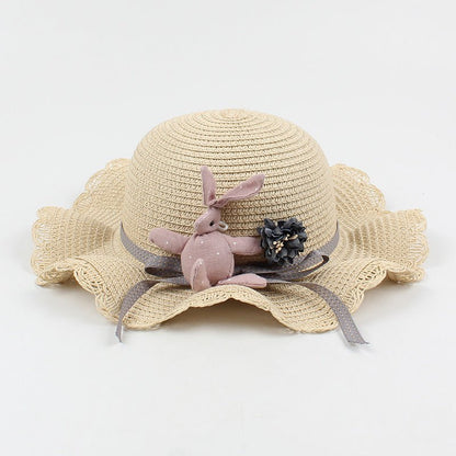 Girl's Rabbit Sun Hat and Matching Shoulder Bag (Sold Separately) - DunbiBeauty, LLC