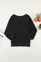 Girls Raglan Sleeve Ribbed Trim Sweatshirt - DunbiBeauty, LLC