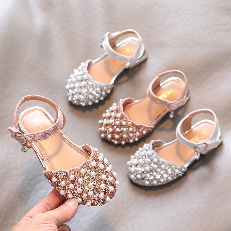 Girl's Small Rhinestone Shoes - DunbiBeauty, LLC