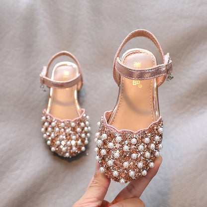 Girl's Small Rhinestone Shoes - DunbiBeauty, LLC