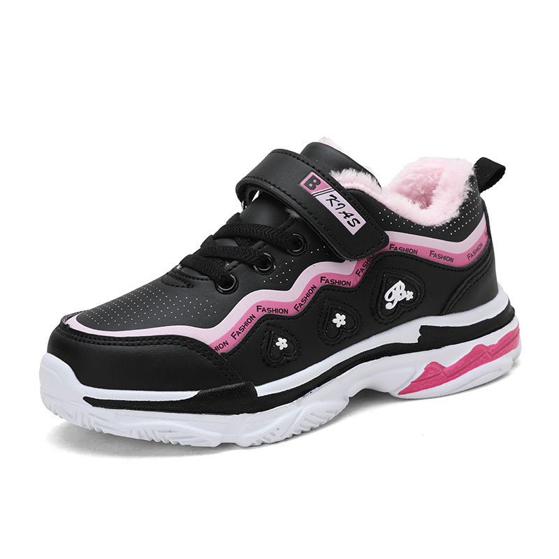 Girls Sports Shoes with Warm Cotton Lining - DunbiBeauty, LLC