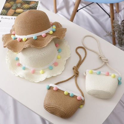 Girl's Straw Hat with Matching Purse (Sold Separately) - DunbiBeauty, LLC