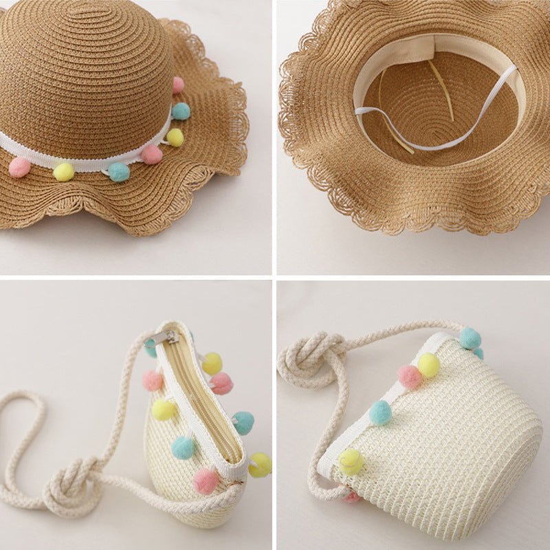 Girl's Straw Hat with Matching Purse (Sold Separately) - DunbiBeauty, LLC