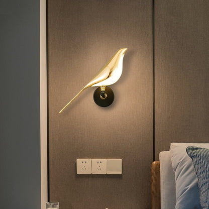 Gold Bird LED Wall Light - DunbiBeauty, LLC