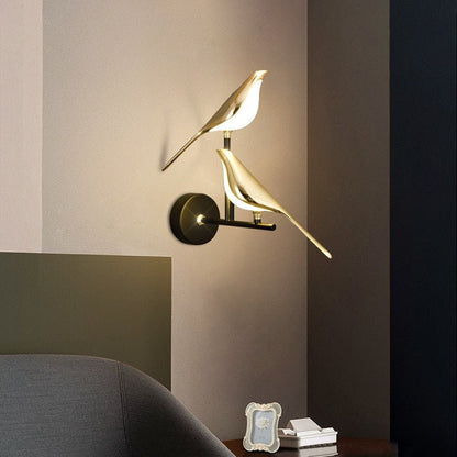 Gold Bird LED Wall Light - DunbiBeauty, LLC