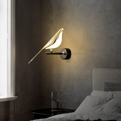 Gold Bird LED Wall Light - DunbiBeauty, LLC