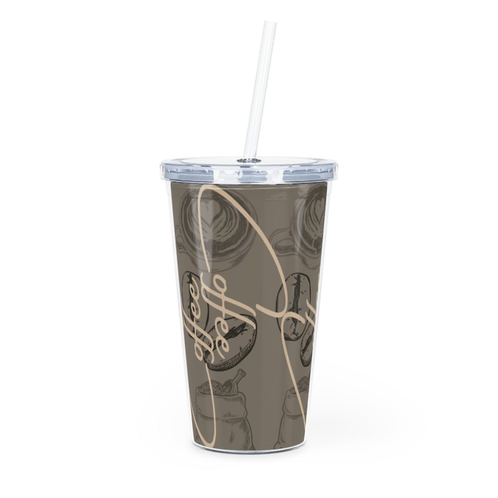 Gotta Have My Coffee on Ice Plastic Tumbler with Straw - DunbiBeauty, LLC