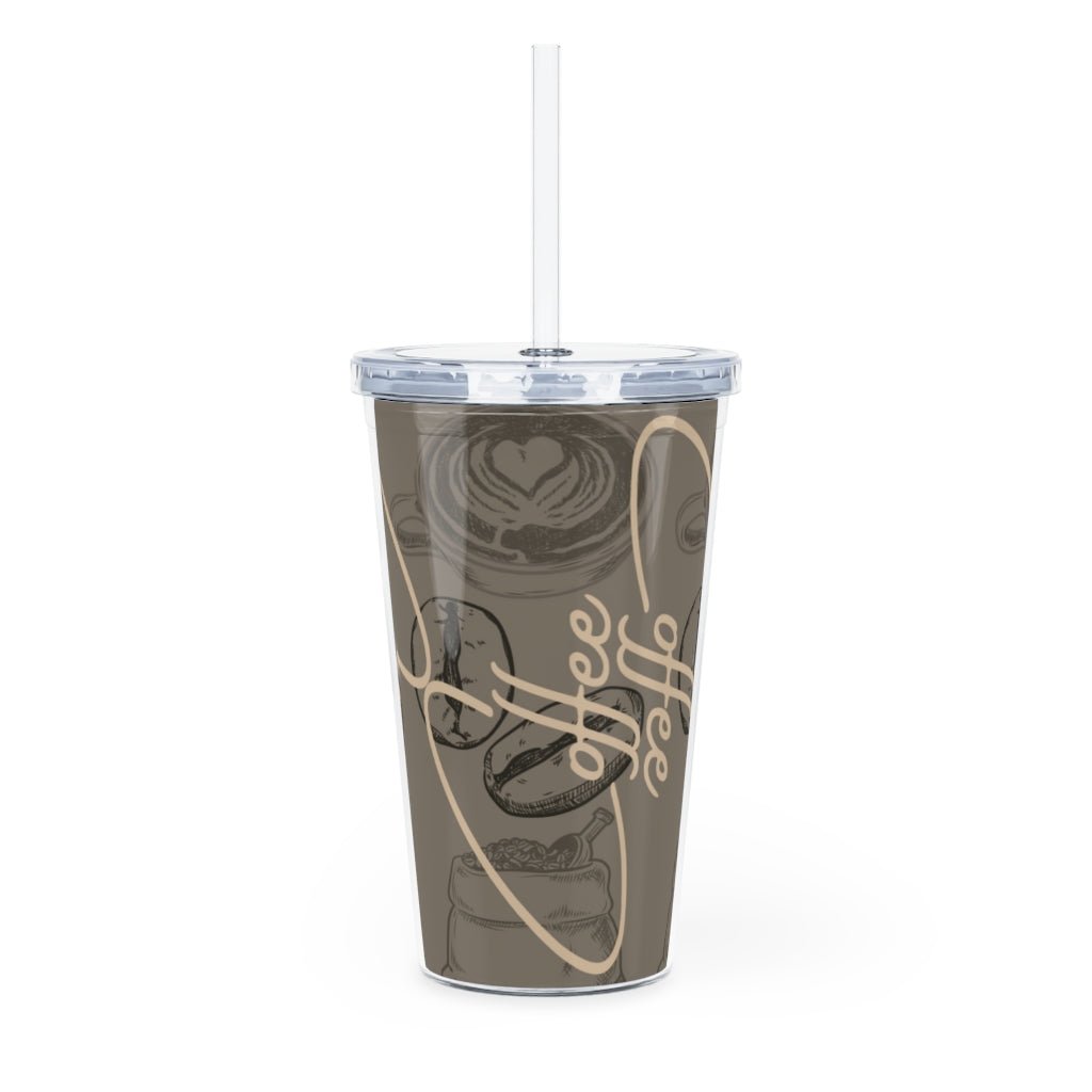 Gotta Have My Coffee on Ice Plastic Tumbler with Straw - DunbiBeauty, LLC