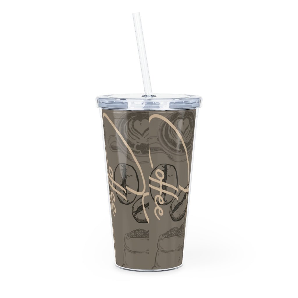 Gotta Have My Coffee on Ice Plastic Tumbler with Straw - DunbiBeauty, LLC