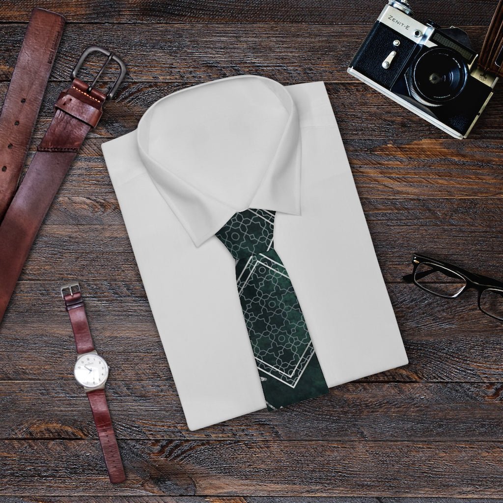 Green Haze Titanium Gentleman's Business Tie - DunbiBeauty, LLC