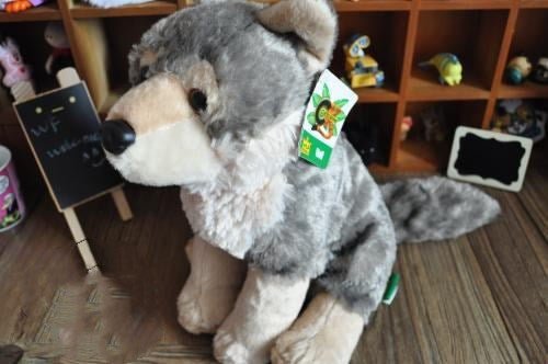 Grey wolf simulation animal plush toy - DunbiBeauty, LLC