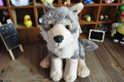 Grey wolf simulation animal plush toy - DunbiBeauty, LLC